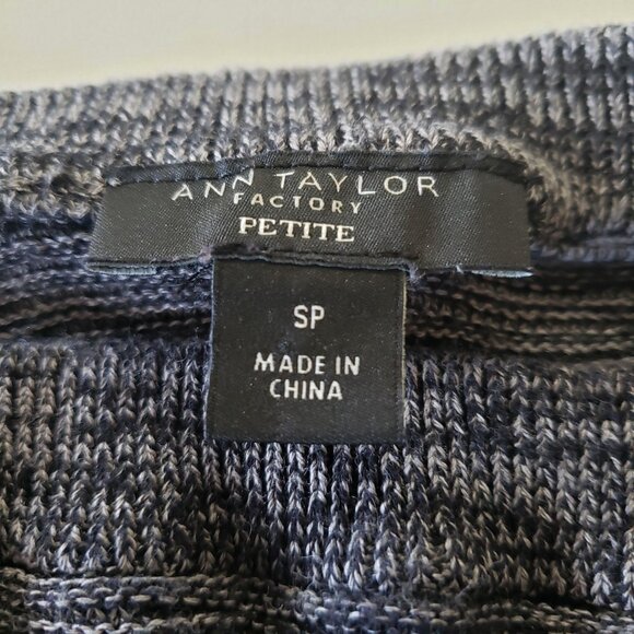 Ann Taylor Petite Womens Gray Knit‎ Sweater Size S Casual Office Warm Autumn - Picture 4 of 5
